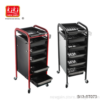 KIKI Beauty Salon Spa Styling Station Trolley Equipment Rolling Storage Tray Cart